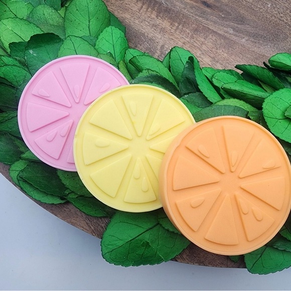 Vibrant Pink and Orange Bath Accessories 24 pc. Shea butter soap bridal shower - Picture 2 of 6